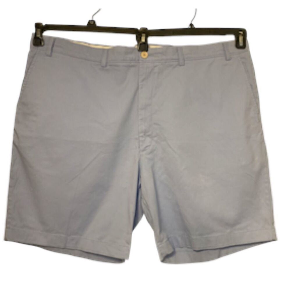 Roundtree & Yorke Men’s Classic Shorts Sx 48 Lt. Blue Cotton/Spandex Blend
